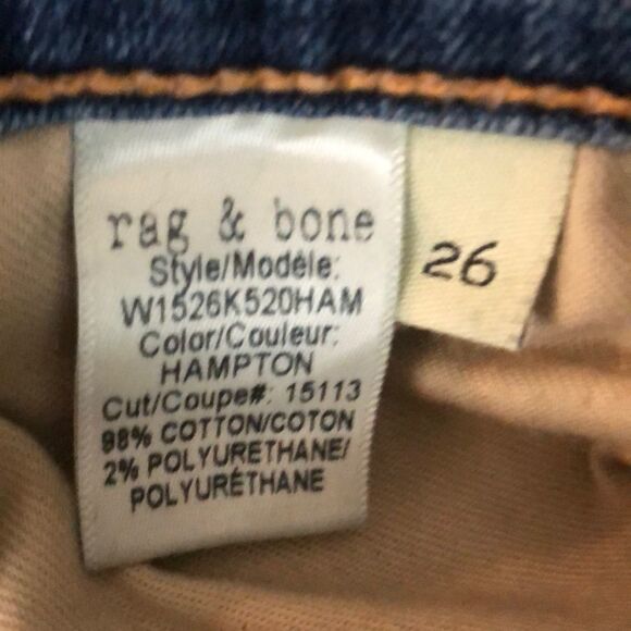 Rag & Bone Raw Asymmetrical Ankle Hem Skinny - Picture 8 of 8